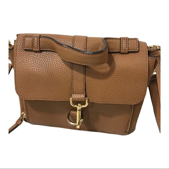 DKNY Cow Leather Caramel Colored CrossBody Purse NWOT - Picture 1 of 7